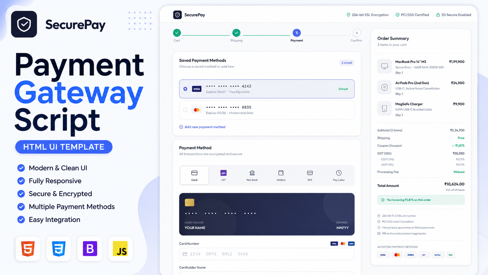 Secure Payment Gateway UI