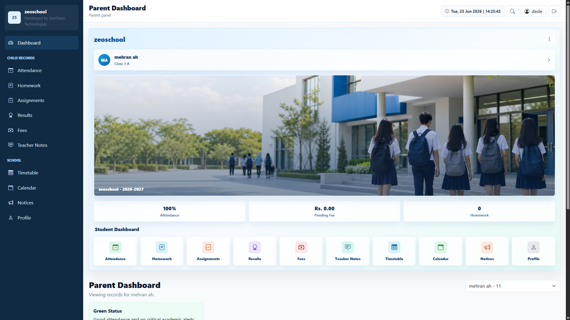 ZeoSchool ERP – Complete School Management System